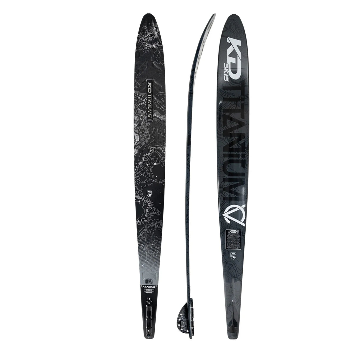 2027 KD Titanium CV Blank Slalom Ski Carbon/Grey