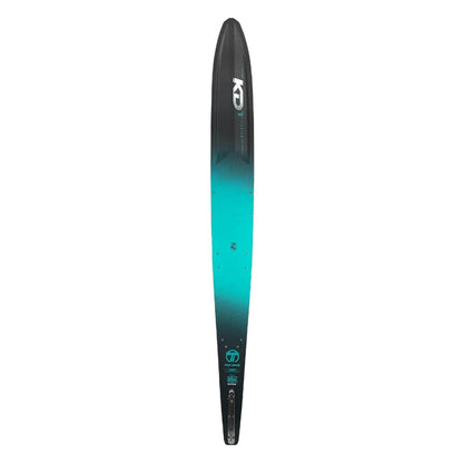 KD Titanium Slalom Ski + Vise & RTP Bindings Black/Teal