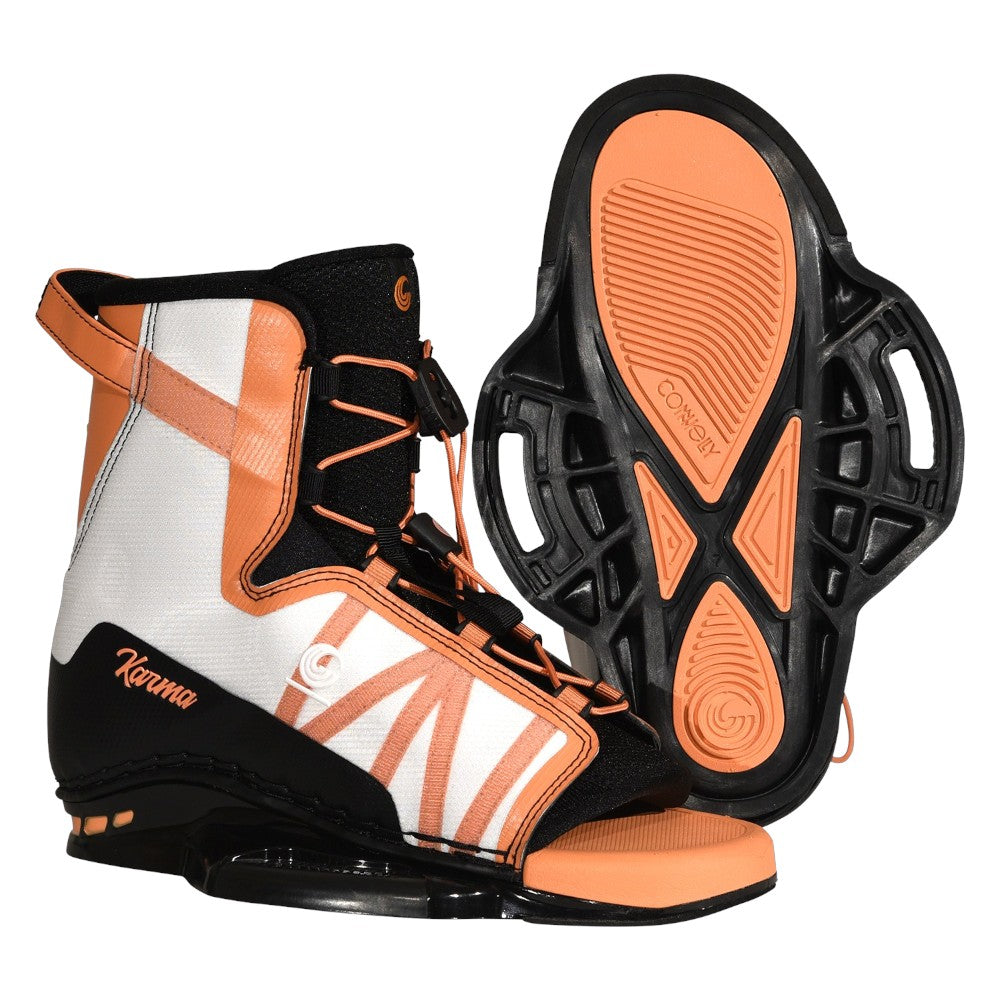 Connelly Karma Wakeboard Boots Peach/Teal/Black