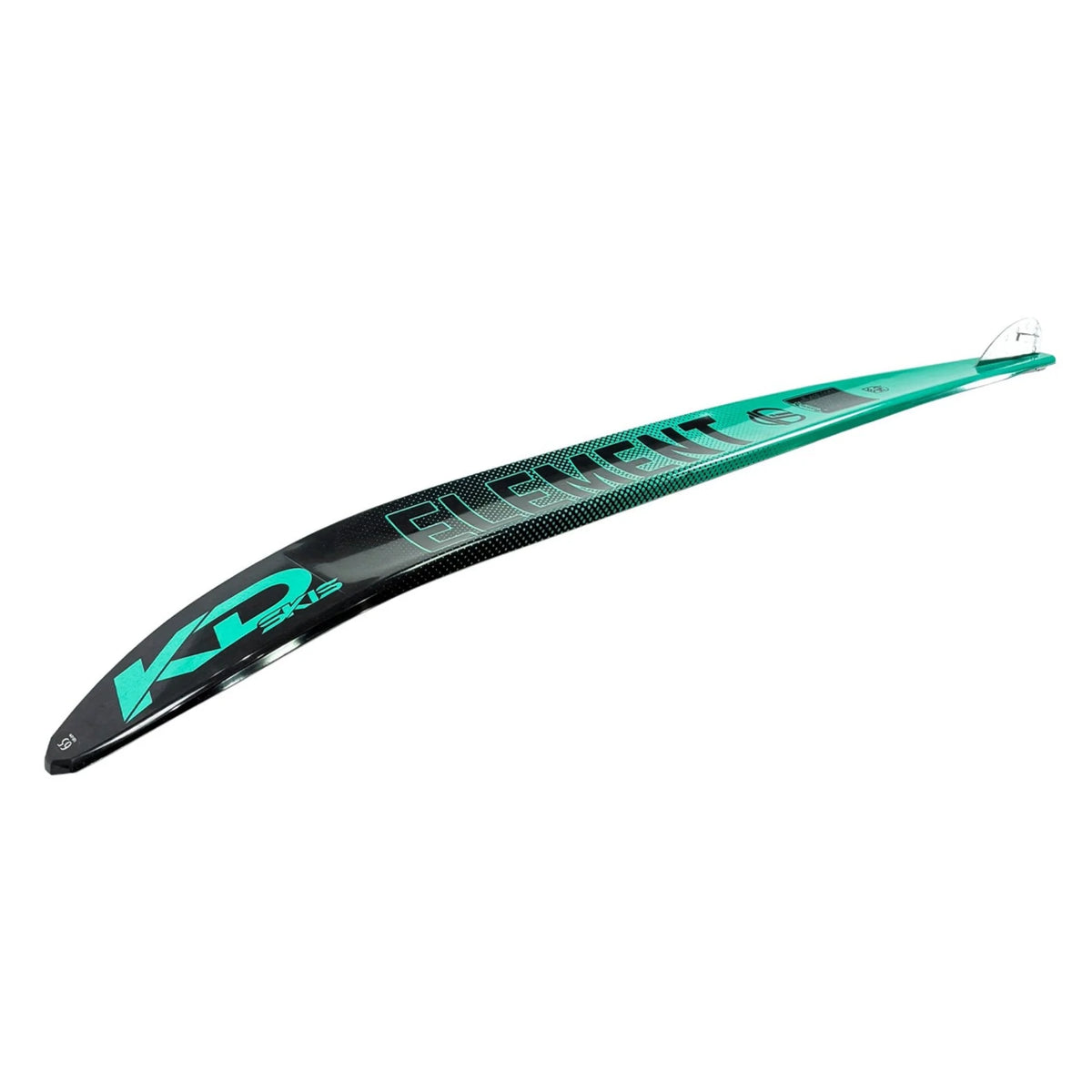 KD Titanium Slalom Ski + Vise & RTP Bindings Black/Teal