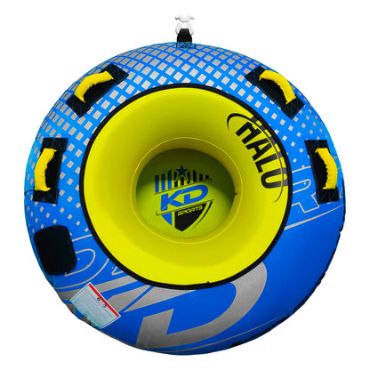 2027 KD Halo Tube with Pump & Rope Blue/Yellow 54"
