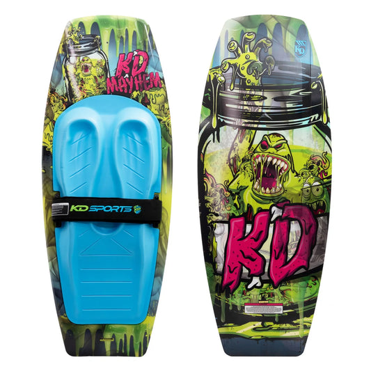 2027 KD Mayhem Kneeboard with Hook Green/Blue 53"/135 cm