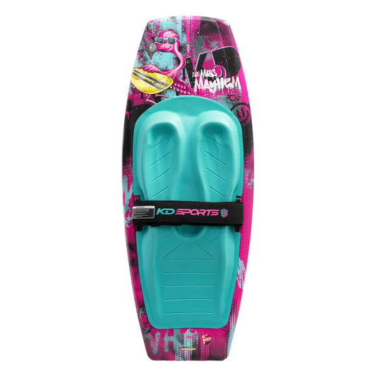 2027 KD Lil' Miss Mayhem Kneeboard Pink/Teal 53"/135cm