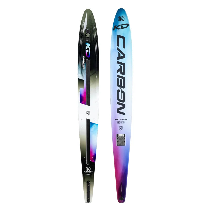 2027 KD Krypton Carbon Blank Slalom Ski Black/White/Blue/Purple