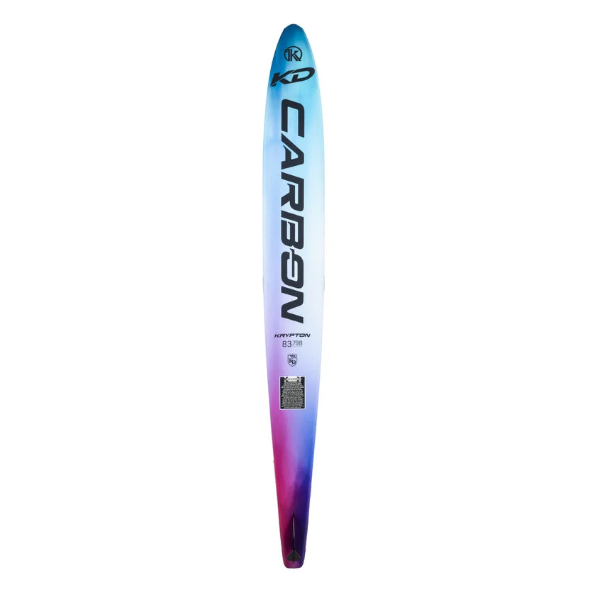 2027 KD Krypton Carbon Blank Slalom Ski Black/White/Blue/Purple
