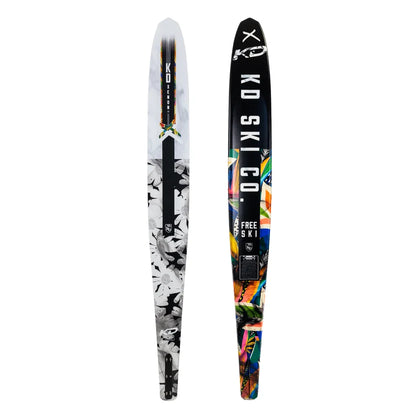 2027 KD Xenon Blank Slalom Ski Black/White/Grey 66"