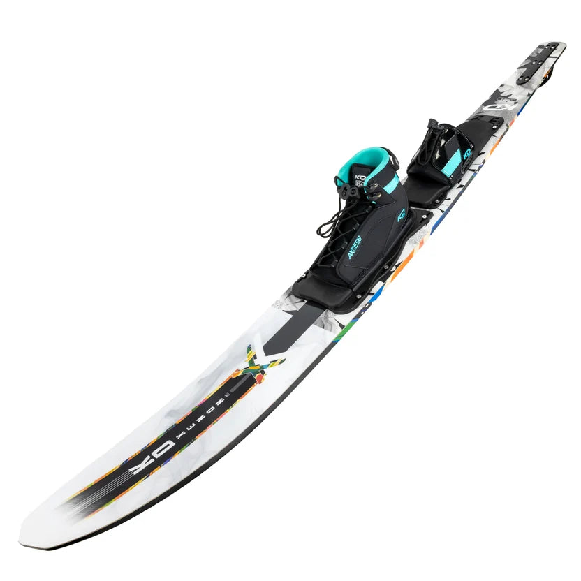 2027 KD Xenon Blank Slalom Ski Black/White/Grey 66"