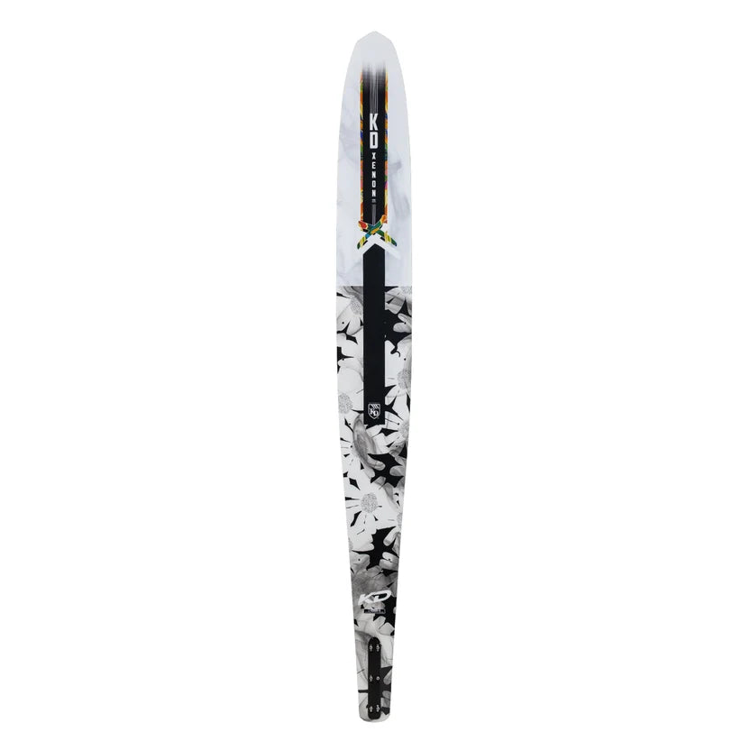 2027 KD Xenon Blank Slalom Ski Black/White/Grey 66"