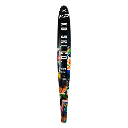 2027 KD Xenon Blank Slalom Ski Black/White/Grey 66"
