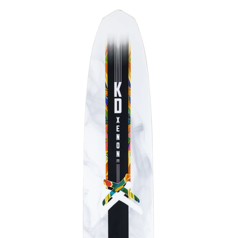 2027 KD Xenon Blank Slalom Ski Black/White/Grey 66"