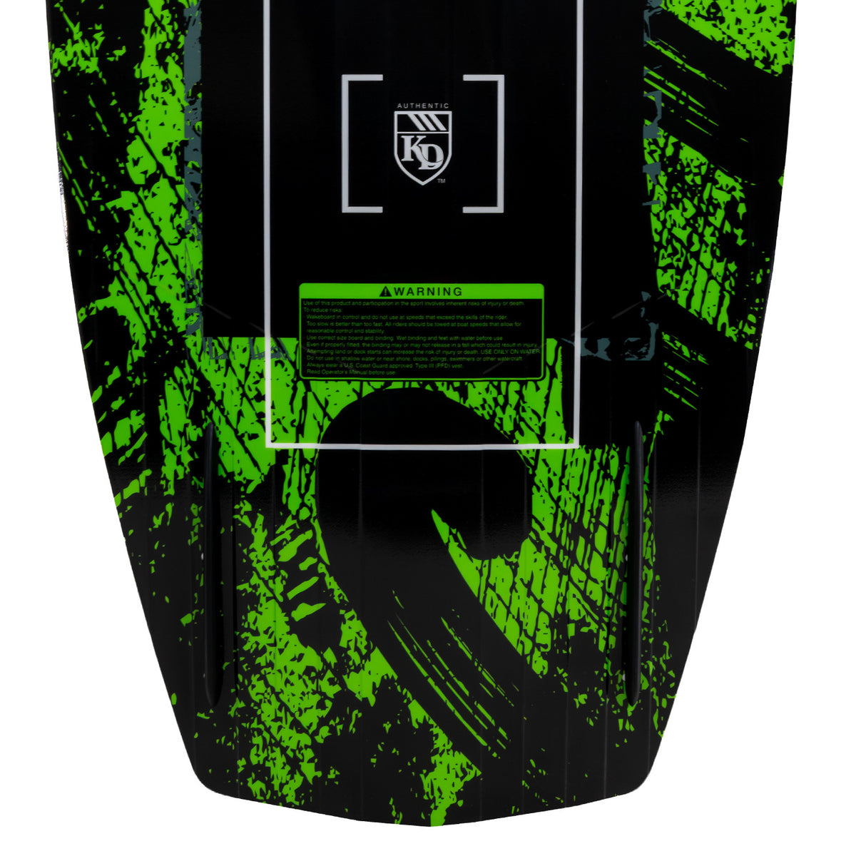 2027 KD Chaos Blank Wakeboard Green/Silver/Black