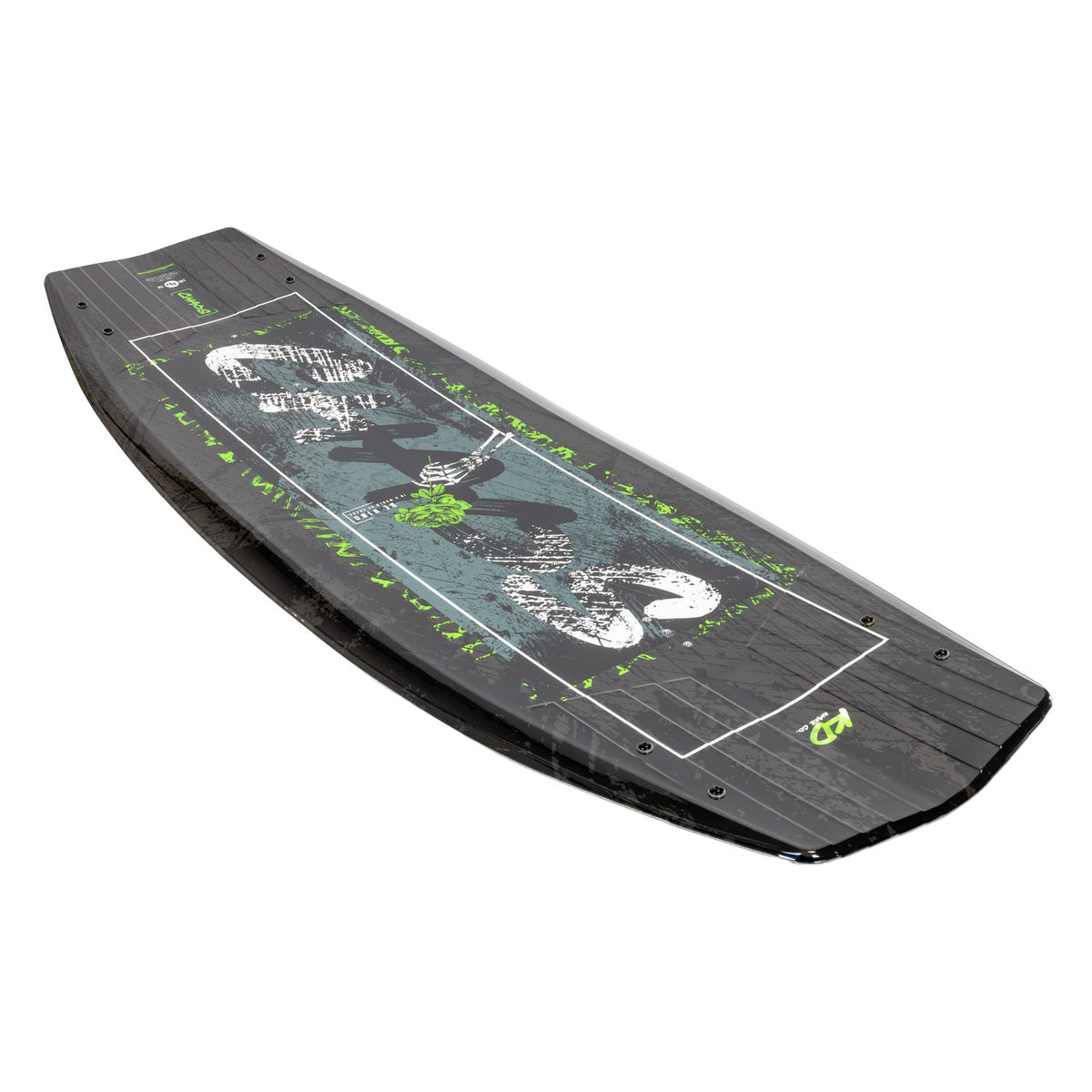2027 KD Chaos Blank Wakeboard Green/Silver/Black