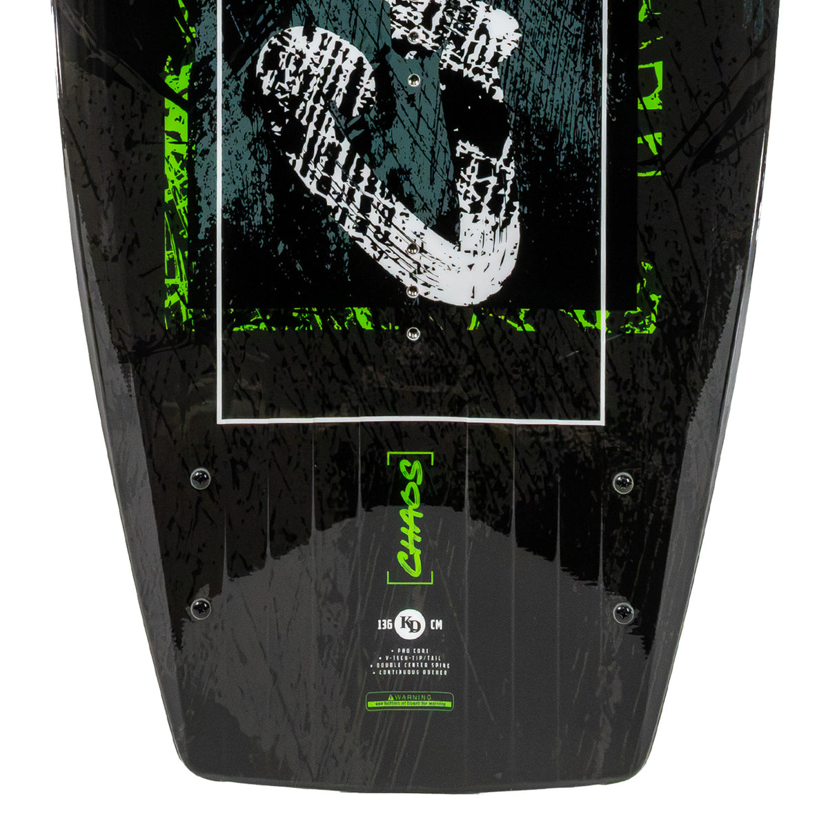 2027 KD Chaos Blank Wakeboard Green/Silver/Black
