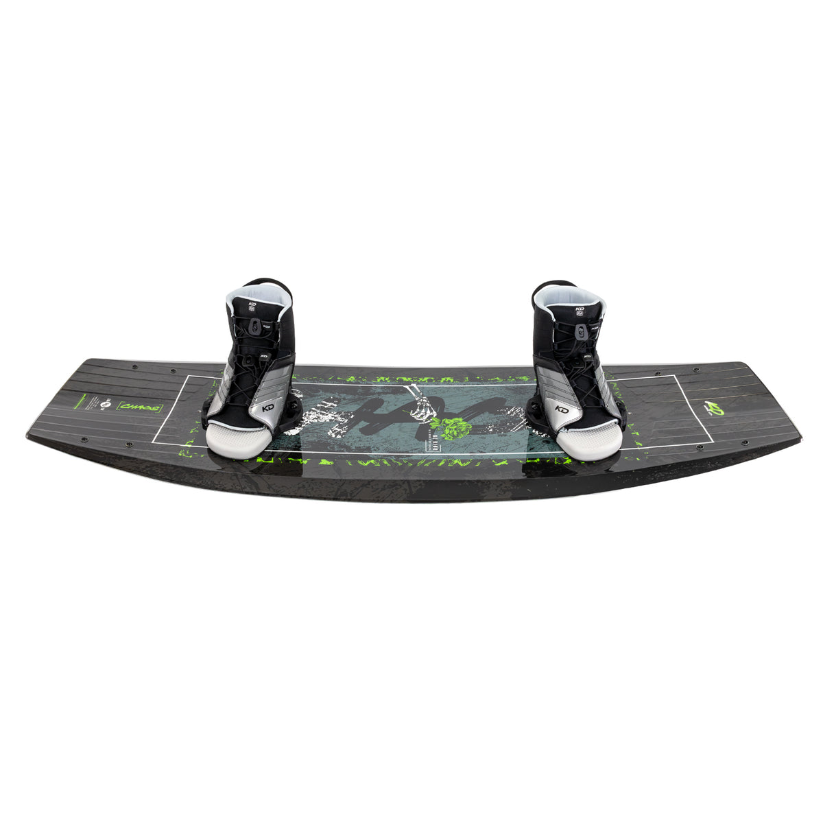 2027 KD Chaos Blank Wakeboard Green/Silver/Black