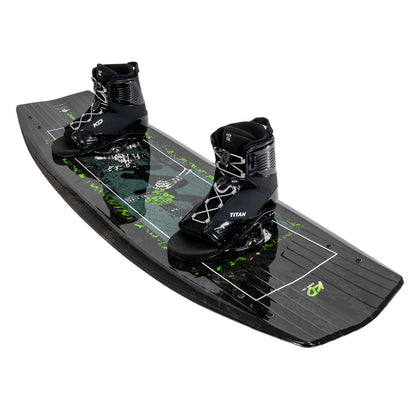 2027 KD Chaos Blank Wakeboard Green/Silver/Black