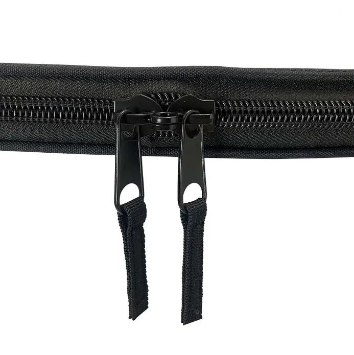 Masterline Deluxe Mens Slalom Bag Lockable Zipper Silver/Black