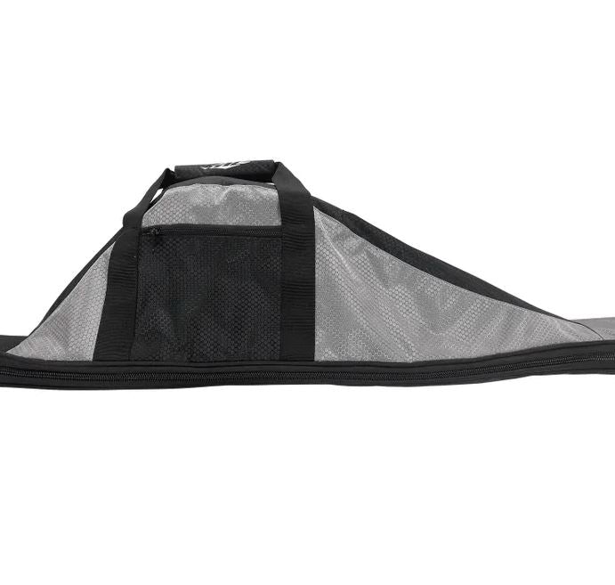 Masterline Deluxe Mens Slalom Bag Lockable Zipper Silver/Black